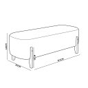 Ver imagem 5 de Recamier Puff 195 cm Royale Bouclê B05 - D'Rossi
