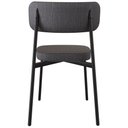 Ver imagem 7 de Cadeira Estofada para Sala de Jantar Astrid Preto C01 Linho Preto Courino Preto - Lyam Decor