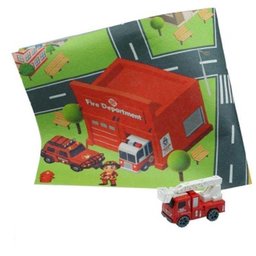 Tapete Infantil Divertido Pista de Corrida Hot Whells Cidade com Carrinho Tatame Educativo Quarto - 1