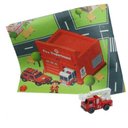 Ver imagem 1 de Tapete Infantil Divertido Pista de Corrida Hot Whells Cidade com Carrinho Tatame Educativo Quarto