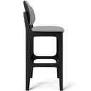 Ver imagem 7 de Kit 02 Banquetas Alta Para Cozinha Madeira Fixa Betta L02 Preto Facto Cinza - Lyam Decor