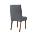 Ver imagem 7 de Conjunto Sala de Jantar Mesa Manu 120cm Tampo MDF e Vidro Canto Arredondado 4 Cadeiras Maitê