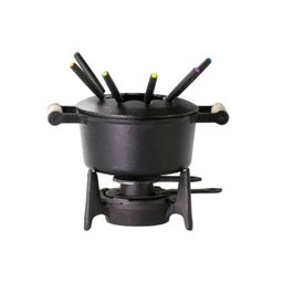 Fondue A Álcool Completo Em Ferro Fundido Santana 18 Cm - 2