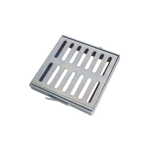 Grelha e Castilho de Aço Galvanizada Chapa 2mm 20x20cm