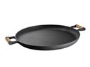 Ver imagem 1 de Frigideira Paella Ferro Fundido Sem Tampa Alças Madeira 48cm