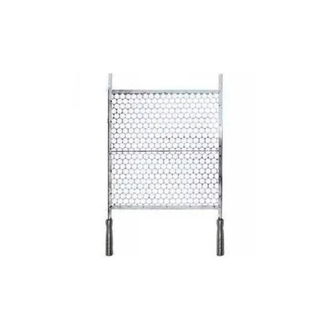 Grelha em Aço Inox Cabo em Alumínio Tamanho 60x48 Cm