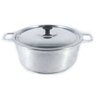 Caçarola Panela Polida Alça Alumínio Fundido com Tampa 60cm - 1