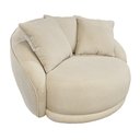 Ver mais imagens de Poltrona Giratória 122cm Mercy Linho Bege - Sallar Home