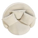 Ver imagem 4 de Poltrona Giratória 122cm Mercy Linho Bege - Sallar Home
