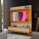 Ver imagem 1 de Painel Home Ripado Para Tv Até 75 Polegadas Freijó Mani Antalya Luapa Móveis