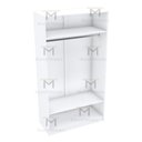Ver imagem 4 de MODULO CLOSER OU LOJA COM CABIDEIRO M97.2021.B (CASA, LOJA) MUNDI MOVEIS