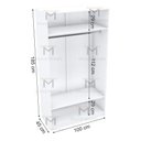 Ver imagem 2 de MODULO CLOSER OU LOJA COM CABIDEIRO M97.2021.B (CASA, LOJA) MUNDI MOVEIS