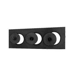 Chapa Paulista 3 Furos Fogão Lenha com Tampa 19X55X23Cm - 1