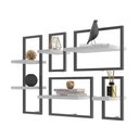 Ver imagem 1 de Conjunto 6 Prateleiras Industrial Branco - Pleno