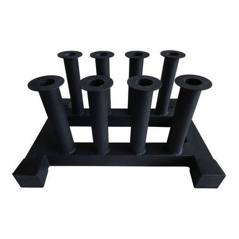 Suporte Barra De Chão (8 Barras) Aço E Tubo Pintado - Preto