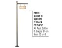 Ver imagem 2 de Poste Colonial Ilinois para Jardim Alumínio C. S.placa 2,08m