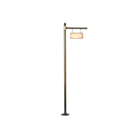 Poste Colonial Ilinois para Jardim Alumínio C. S.placa 2,08m