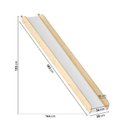 Ver imagem 6 de Beliche Montessoriana com LED, Janela e Escorregador New Garden Casatema MadeiraOriginals Marrom/Branco