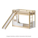 Ver imagem 7 de Beliche Montessoriana com LED, Janela e Escorregador New Garden Casatema MadeiraOriginals Marrom/Branco