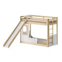 Ver imagem 3 de Beliche Montessoriana com Led, Janela e Escorregador New Garden Casatema MadeiraOriginals