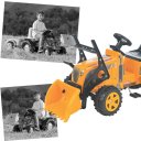 Ver imagem 4 de Trator de Pedal Biemme Fazendeiro com Pá e Caçamba Amarelo