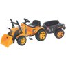Trator de Pedal Biemme Fazendeiro com Pá e Caçamba Amarelo - 1