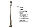 Ver imagem 2 de Poste Colonial Viena para Jardim Alumínio 01 Luminária 3,29M