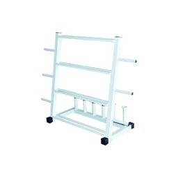 Suporte Expositor 3 em 1 Anilhas, Halteres e Barras Academia - 1 Suporte Expositor 3 em 1 Anilhas, Halteres e Barras Academia - 1