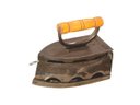 Ver imagem 1 de Ferro Passar Roupa A Brasa 7 Furos Alça Madeira 20x10x15,5cm
