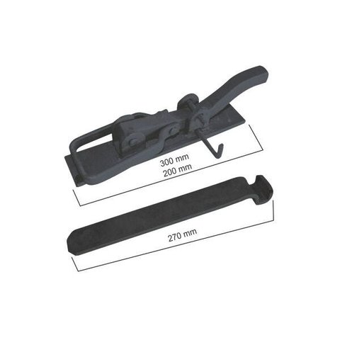 Tranca De Pressão Em Aço 1/4 X 1 X 1/4 300mm Grande