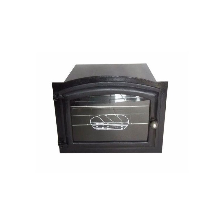 Forno Ferro Fundido Porta Vidro Fogão A Lenha 48x35x30cm P Forno Ferro Fundido Porta Vidro Fogão A Lenha 48x35x30cm P