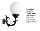 Ver imagem 2 de Luminária Globo Grande com Braço Externa/interna em Alumínio 60cm