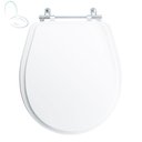 Ver imagem 1 de Assento Sanitário Tampa de Vaso Branco Mdf Laqueado Aries para Bacia Eternit