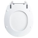 Ver imagem 5 de Assento Sanitário Tampa de Vaso Branco Mdf Laqueado Aries para Bacia Eternit