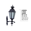 Ver imagem 2 de Luminária Londres com Braço Externa/interna Alumínio 85,5cm