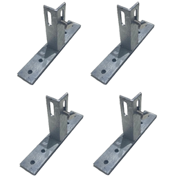 Kit 4 Suporte T para Fixação de Placas Painel Solar em Telhados de Barracão - 1