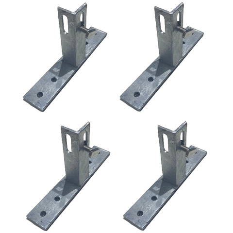 Kit 4 Suporte T para Fixação de Placas Painel Solar em Telhados de Barracão