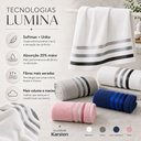Ver imagem 5 de Jogo de Toalhas Karsten Lumina 3 Peças Banhão e Rosto 100% Algodão Fio Penteado