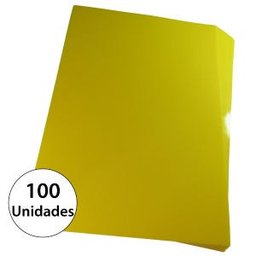 Capa para encadernação A4 Amarela PP Line 0,30mm 100un - 2