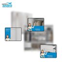 Ver imagem 5 de Guarda Roupa Casal 8 Portas 4 Gavetas Master New com Espelho e Pés Branco Brilho - Santos Andirá