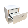 Mesa de Cabeceira 1 Gaveta + Compartimento Secreto / Gaveta Secreta - Branco - 4