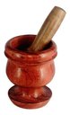 Ver imagem 2 de Pilão De Pau Madeira Modelo Grande 10x7 Cm - Marrom
