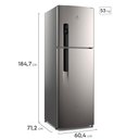 Ver imagem 6 de Geladeira Electrolux Frost Free 400L Autosense Inverter Duplex Inox Look IF44S - 127V