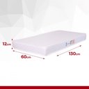 Ver imagem 3 de Colchão Berço Hellen de Espuma D18 Pro Confort Baby 60x130x12cm Branco