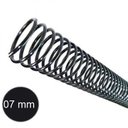 Ver imagem 2 de Espirais para Encadernação Preto 7mm 25 folhas 100 unidades
