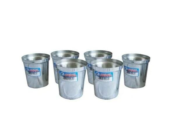 Kit Copo Americano de Alumínio Reforçado Continental 06 Unid - 1