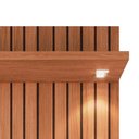 Ver imagem 7 de Rack Movelove 2 Portas e 1 Gaveta com Painel Led Efeito Ripado para Tv 70 Polegadas River 136cm