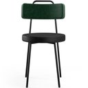 Ver imagem 6 de Kit 04 Cadeiras Estofada Para Sala Jantar Barcelona L02 Facto Verde Musgo Couríssimo Preto - Lyam