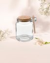Ver imagem 2 de Kit 2 Pote Vidro Borossilicato 240ml Colher de Madeira Rolha