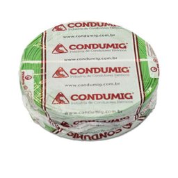 Cabo Fio Elétrico Flex 1x10 mm Condumig Verde rolo 100m - 2